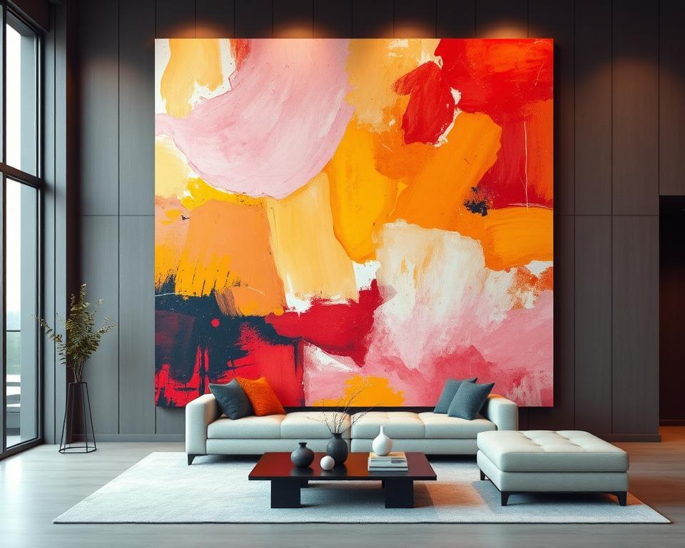 Colorful Painting In Earthy Terracotta And Clay