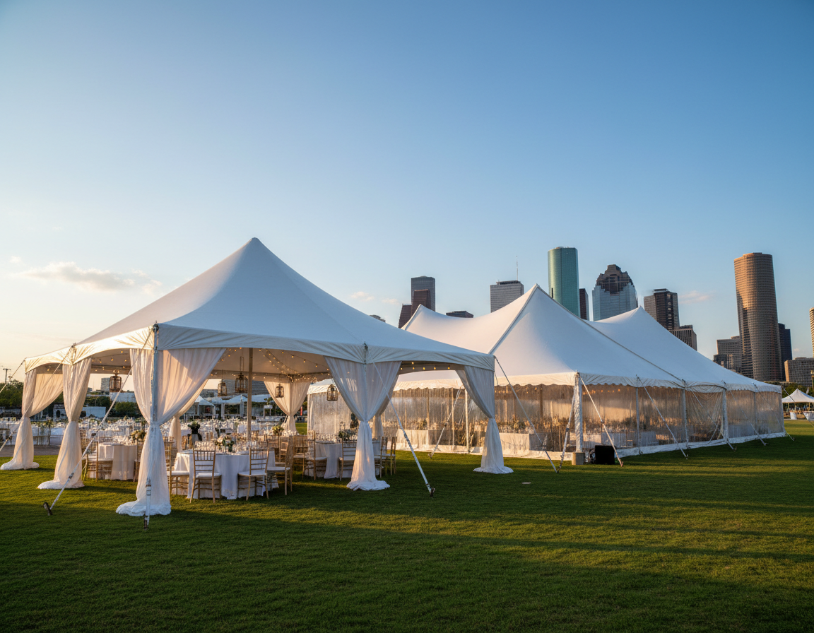 Complete Outdoor Event Tent Solutions for Guests, Vendors, and Entertainment