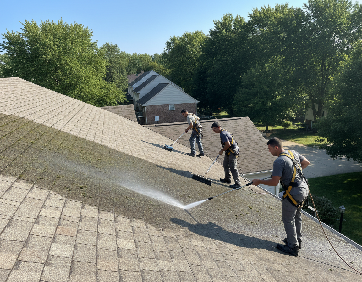 Safe Roof Washing in Hilliard For Cleaner Longer-Lasting Roofs