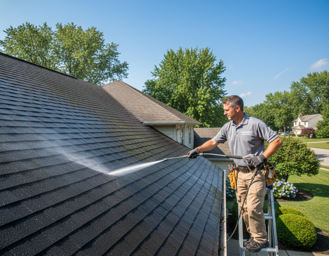 Lime Scale Window Washing in Westerville Ohio