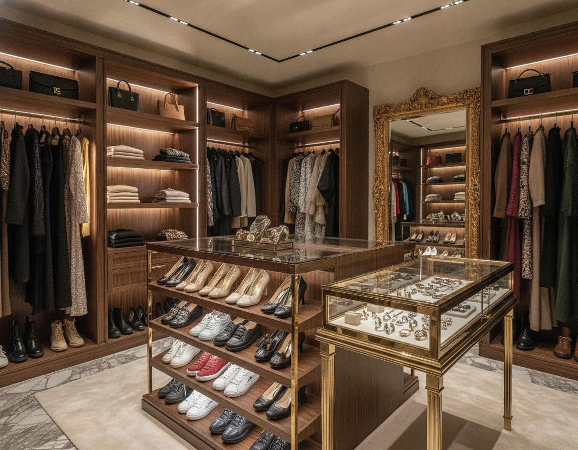 Elegant Walk In Closet Systems